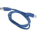 RS PRO High-Performance IC Socket USB Cable Male USB Type A to Male USB 3.0 USB Type A Blue 1m 182-8842