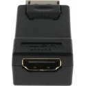 RS PRO DisplayPort to HDMI Female AV Adapter Passive Straight Connector 58.6mm Length 182-8790