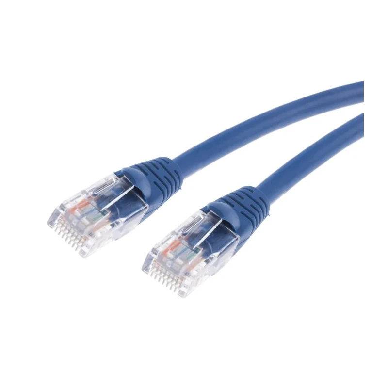 RS PRO Cat5e Ethernet Cable 10 m Blue RJ45 Male to RJ45 Male U/UTP Low Smoke Zero Halogen 657-2056