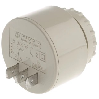 Werma Piezo Buzzer Component Panel Mount 24V AC/DC, 90dB, Continuous and Slow Pulse Tone 119.068.15