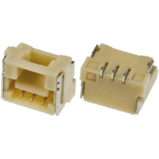 Molex CLIK-Mate Series Right Angle Surface PCB Socket, 3-Contact, 1 Row, 1.25 mm Pitch Solder 502386-0370