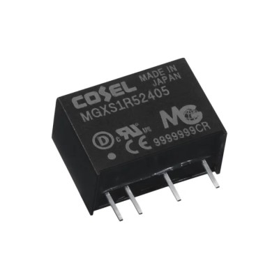 Cosel High-Efficiency Through Hole DC/DC Converter 12V DC Output, 130mA, 6-60V DC Input, 1.56W Power, 85°C Max MGXS1R5