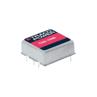 TRACOPOWER High Performance 15W DC/DC Converter, 12V DC/625mA, 18-75V Input, Through Hole Package, -40°C to THN 15-4822WI