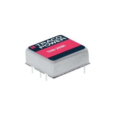 TRACOPOWER DC/DC Converter 5V dc 4A 75V dc Input 18V Input 20W Through Hole Encapsulated Metal Casing THN 20-4811WI-A1