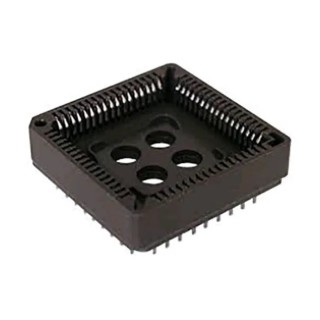 RS PRO 1.27 mm Pitch 68 Way Surface Mount Through Hole PLCC IC Socket 183-1582