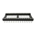 RS PRO 2.54 mm Pitch Vertical 20 Way Through Hole Turned Pin Closed Frame DIL Socket 3A 183-1566