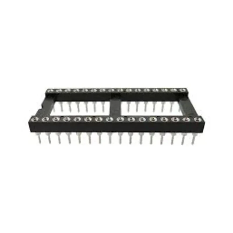 RS PRO 2.54 mm Pitch Vertical 20 Way Through Hole Turned Pin Closed Frame DIL Socket 3A 183-1566