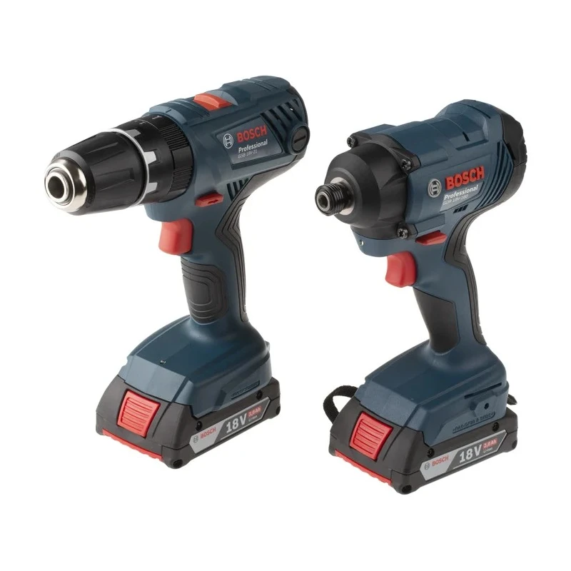 Bosch Cordless Power Tool Kit 18V 2Ah Lithium-Ion Battery, Type G British 3-Pin 06019G5172