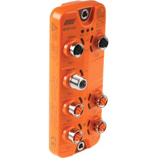 ifm electronic AL1100 Series Sensor Box, 4 Port, Ethernet, IO-Link, IP66/IP67/IP65, Polyamide Housing AL1100