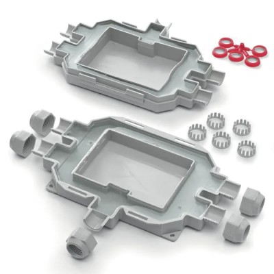 Raytech Grey Potting Compound FOXBOX, Operating Temp 90°C, Halogen Free, UV Resistant FOXBOX