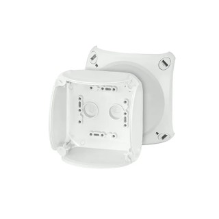 HENSEL Grey RAL 7035 Polycarbonate Junction Box IP67, IP69, IP66, 104x104x104 mm KF0400H