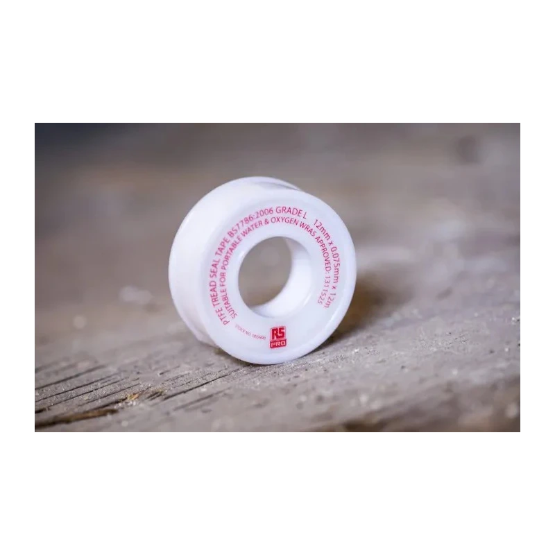 RS PRO White PTFE Tape 12 m x 12 mm x 0.075 mm Chemical Resistant Thread Seal Tape 183-3490