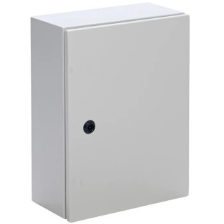 Contactum Galvanised Steel Wall Box IP66, 300 mm x 250 mm x 200 mm, Quarter Turn Cylindrical Lock IP66