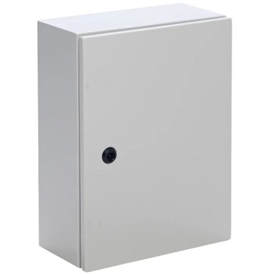 Contactum Galvanised Steel Wall Box IP66, 300 mm x 250 mm x 200 mm, Quarter Turn Cylindrical Lock IP66