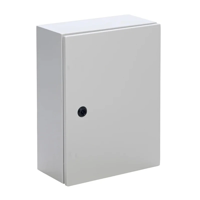 Contactum Galvanised Steel Wall Box IP66, 300 mm x 250 mm x 200 mm, Quarter Turn Cylindrical Lock IP66