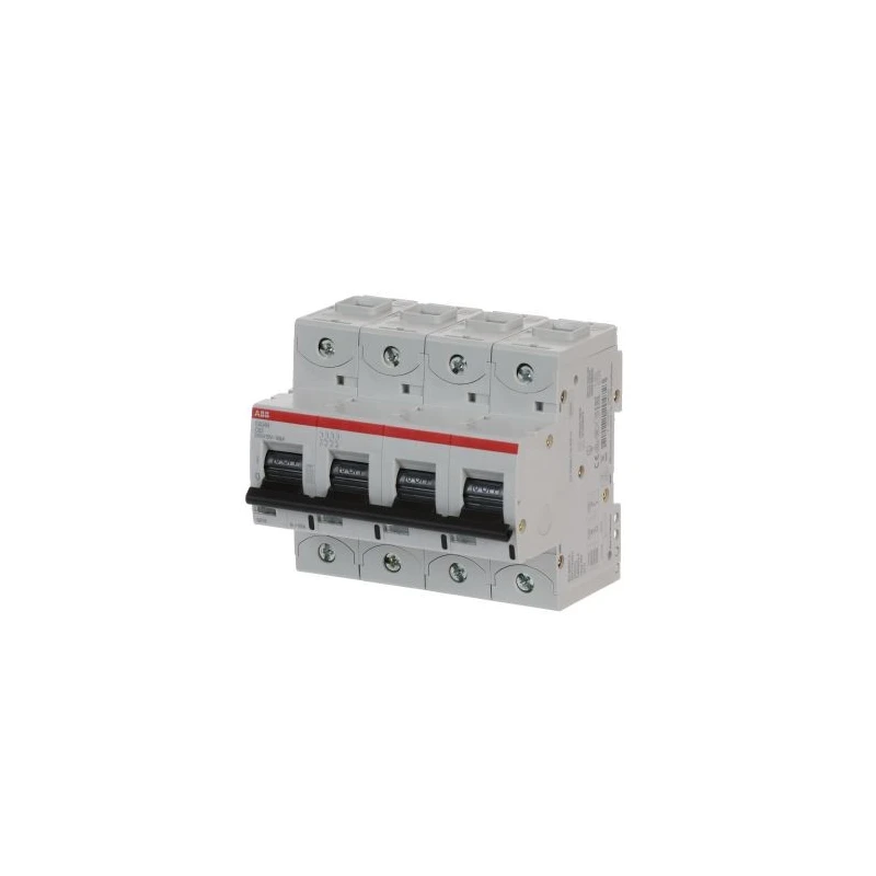 ABB High Performance S800N Miniature Circuit Breaker, 4-Pole, 63A, Type C, 400/690V AC, 375V DC, 36 kA 2CCS894001R0634