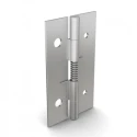 Pinet Raw Stainless Steel Spring Hinge with Spring Loaded Pin, 60 mm Length, 35 mm Width, 1 mm Thickness, Pin 71A3560