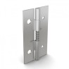 Pinet Raw Stainless Steel Spring Hinge with Spring Loaded Pin, 60 mm Length, 35 mm Width, 1 mm Thickness, Pin 71A3560