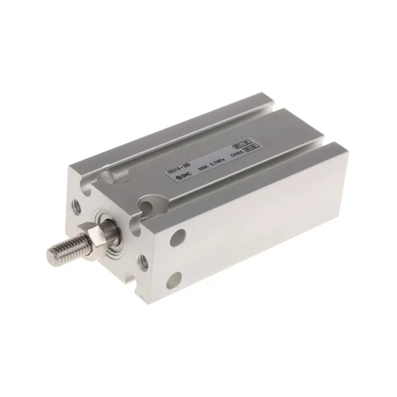 SMC 20 mm Pneumatic Piston Rod Cylinder, CDU Series, Double Acting, Aluminium Alloy, 66mm Length, 20mm Stroke CDU16-20D