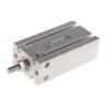 SMC 20 mm Pneumatic Piston Rod Cylinder, CDU Series, Double Acting, Aluminium Alloy, 66mm Length, 20mm Stroke CDU16-20D