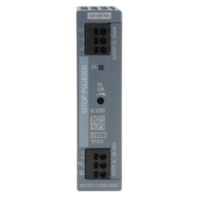 Siemens SITOP PSU6200 Switched Mode DIN Rail Power Supply 240V DC, 230V AC AC/DC Input 12V DC, 2A Output, 24W PSU6200