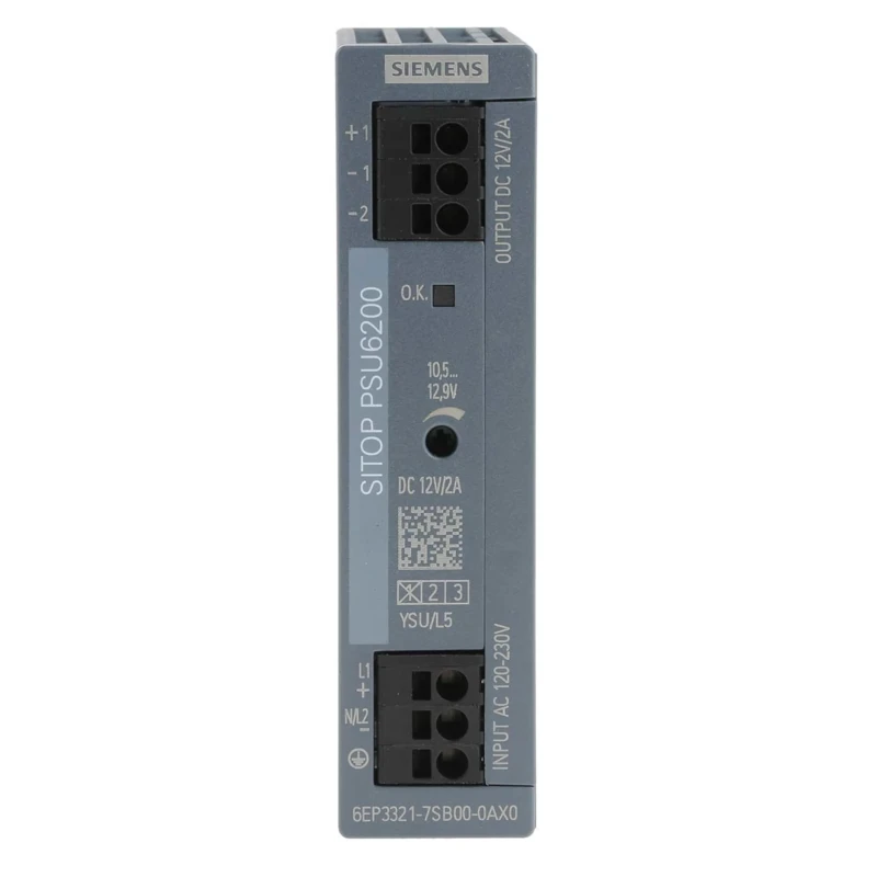 Siemens SITOP PSU6200 Switched Mode DIN Rail Power Supply 240V DC, 230V AC AC/DC Input 12V DC, 2A Output, 24W PSU6200
