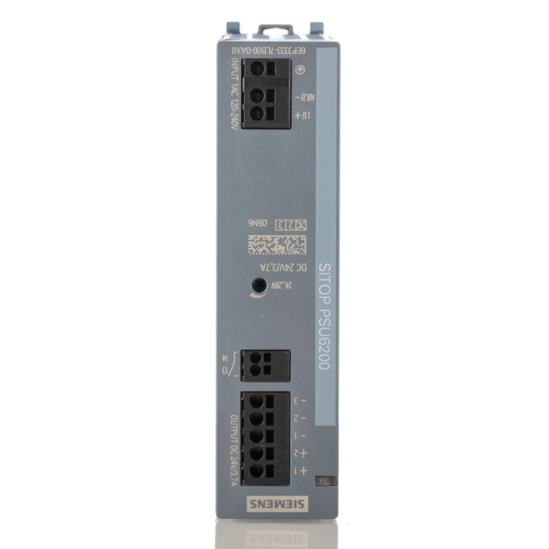 Siemens SITOP Switched Mode DIN Rail Power Supply 240 V DC, 230 V AC AC/DC Input 24 V DC, 3.7 A Output, 89 W Power PSU6200