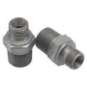 Parker Hydraulic Straight Threaded Adapter Male R 60°, Steel Zinc Plated 0.25 in Hose ID 4-6F3MK4S