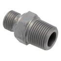 Parker Hydraulic Straight Threaded Adapter Male R 60°, Steel Zinc Plated 0.25 in Hose ID 4-6F3MK4S