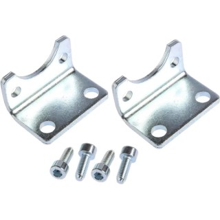 RS PRO Cylinder Bracket for Pneumatic Cylinder ISO 6431 Mounting Steel Material 4 Fixing Holes 183-7195