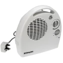 Dimplex 2 kW Portable Fan Heater with Thermostat Control, Type G British 3-Pin Plug DXFF20TSN