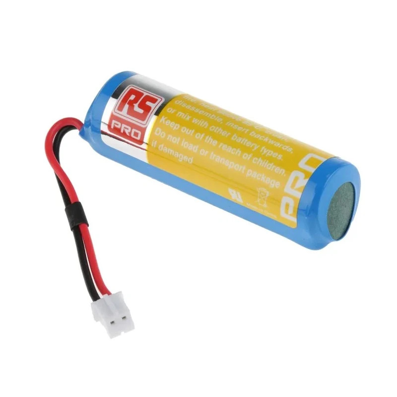 RS PRO Lithium Thionyl Chloride AA Battery 3.6 V 2.4 Ah Wire Lead Terminal 183-5725