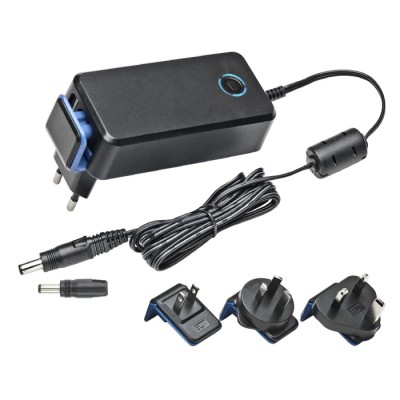 Mascot Interchangeable AC/DC Adapter 28W 12V DC Output 2.33A Universal Plug 2-Pin IEC 3626125000