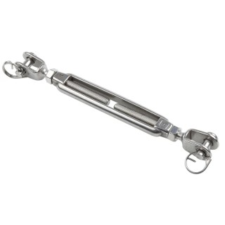 RS PRO Stainless Steel Jaw to Jaw Rigging Screw M8 Thread, Electro Polished Finish, 165mm Closed Length, 240mm Open 183-5958