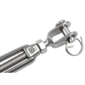 RS PRO Stainless Steel Jaw to Jaw Rigging Screw M8 Thread, Electro Polished Finish, 165mm Closed Length, 240mm Open 183-5958