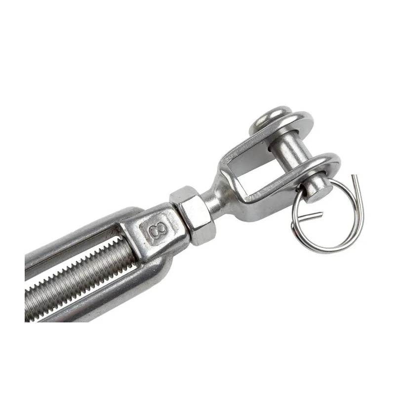 RS PRO Stainless Steel Jaw to Jaw Rigging Screw M8 Thread, Electro Polished Finish, 165mm Closed Length, 240mm Open 183-5958
