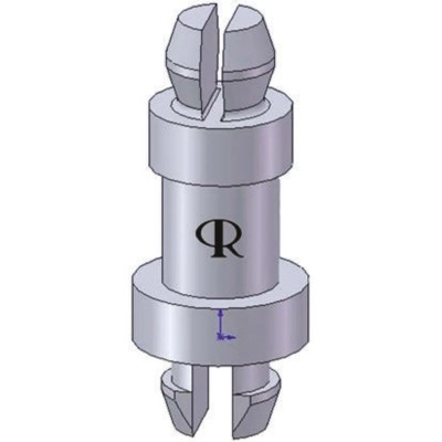 Essentra Nylon PCB Post 22.2 mm Height, 29.6 mm Overall Height, 4 mm Hole, 4.6 mm Base Width MSPS-14-01