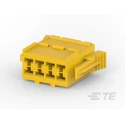 TE Connectivity AMP Timer Automotive Connector Male Yellow PCB 100 Way Crimp Termination 927366-1
