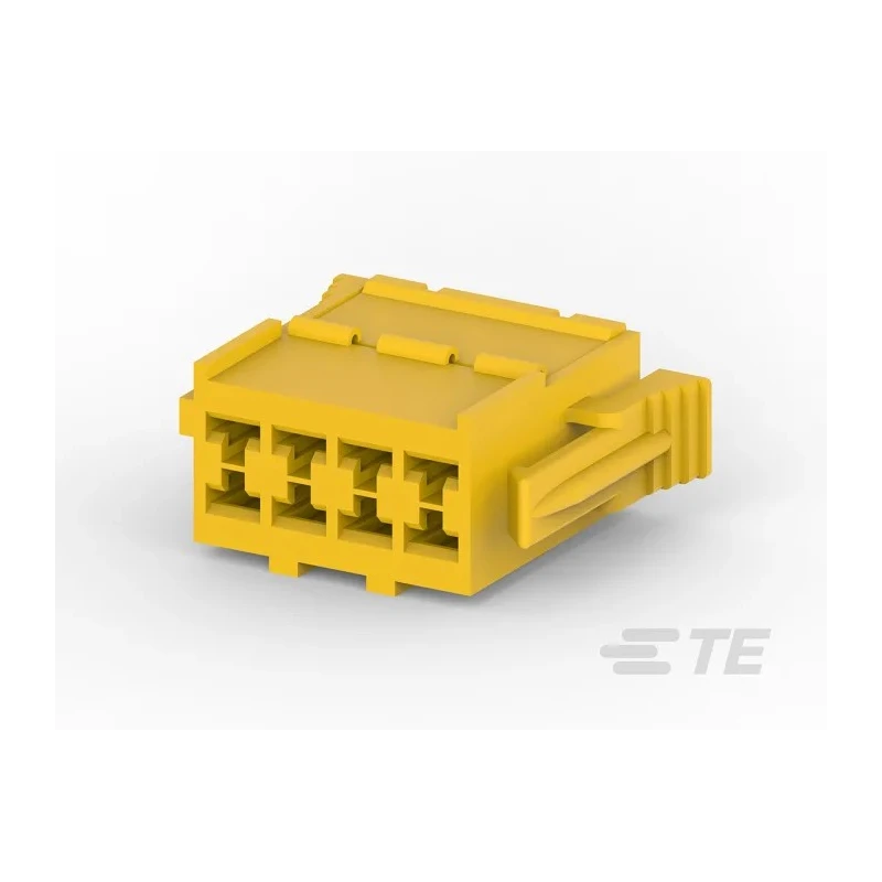 TE Connectivity AMP Timer Automotive Connector Male Yellow PCB 100 Way Crimp Termination 927366-1