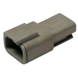 Deutsch DTM Automotive Connector Female Grey Cable 3 Way Crimp Termination 7.5A Polyamide Housing DTM04-3P
