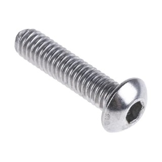 RS PRO Bright Zinc Stainless Steel Hex Socket Cap Screw, Hex Socket Drive, M4 Thread x 16 mm Length 183-8654
