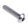 RS PRO Bright Zinc Stainless Steel Hex Socket Cap Screw, Hex Socket Drive, M4 Thread x 16 mm Length 183-8654