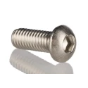 RS PRO Bright Zinc Stainless Steel Hex Socket Cap Screw, Hex Socket Drive, M5 x 10 mm 183-8660