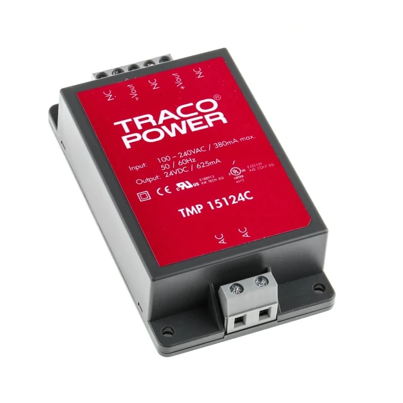 TRACOPOWER TMP 15124C Switching Power Supply 24V DC 15W Chassis Mounting 85-264V AC TMP 15124C