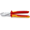 Knipex VDE 1000V Approved Diagonal Bevel Side Cutter 250mm Steel Jaw Plastic Grip Model 74 06 250 RS