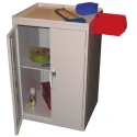 RS PRO 2 Door Steel Floor Standing Storage Cabinet 930 mm Height, 600 mm Width, 500 mm Depth 183-9089