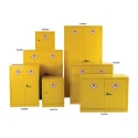 RS PRO Yellow Steel Lockable 2 Door Hazardous Substance Cabinet 900 mm x 600 mm x 500 mm 183-9095