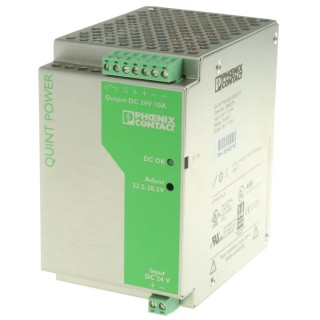 Phoenix Contact QUINT DC/DC Converter 24V DC Output 10A 32V DC Input DIN Rail Mount 240W 70°C 2866378