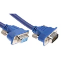 RS PRO Male VGA to Female VGA Cable, 15 m, Low Profile Jacket, Blue, Model 665-9548