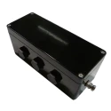 CE-TEK Black Glass Reinforced Polyester Junction Box CEP197575PAU, IP66, ATEX Certified, 75mm x 75mm x 190mm